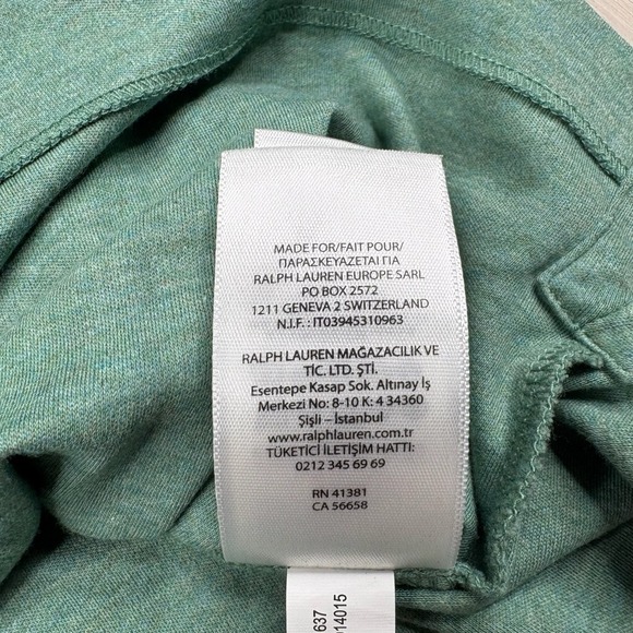 NWT Polo Ralph Lauren Cotton Polo Shirt Classic Fit Mens Size M Medium Green - Picture 12 of 16